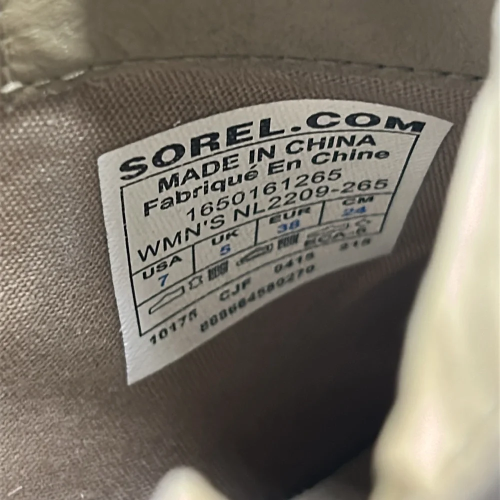 Sorel Major Low Chelsea Ankle Booty Tan Zebra Sz 7